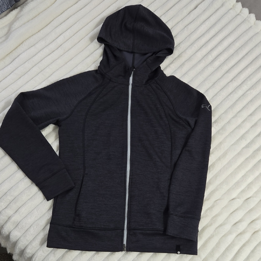 Puma Charcoal Full-Zip Hoodie